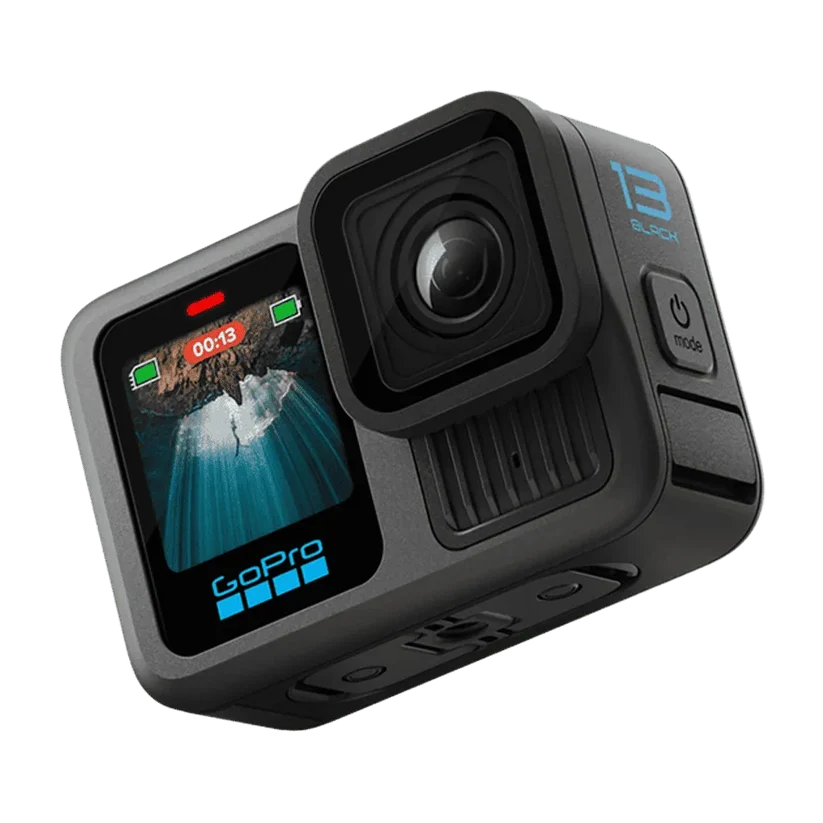 GoPro Hero13 5.3K and 27MP 240 FPS Waterproof Action Camera with Voice Control (Black)