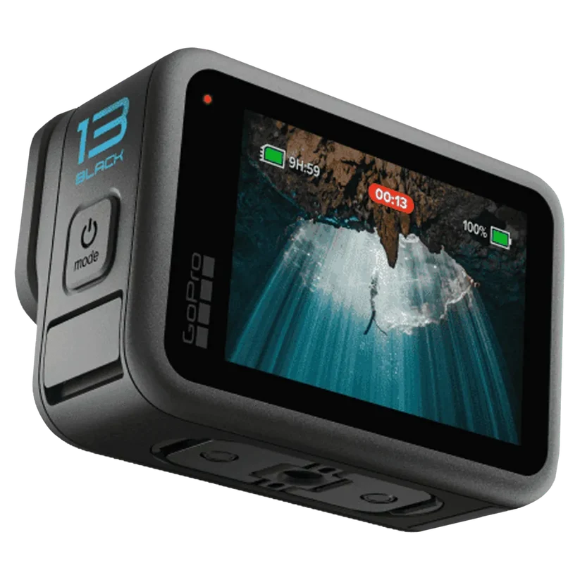 GoPro Hero13 5.3K and 27MP 240 FPS Waterproof Action Camera with Voice Control (Black)