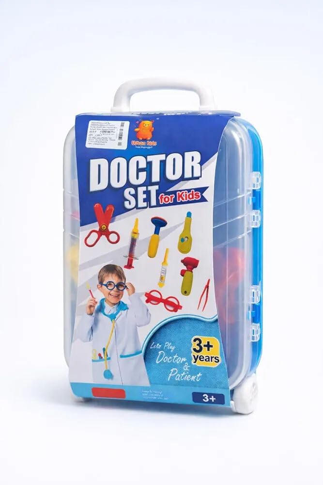 Kids Doctor Play Set with Carry Case, Children's Pretend Doctor Kit, Medical Toy Set with Accessories, Educational Role-Playing Toy for Boys and Girls (3+ Years)