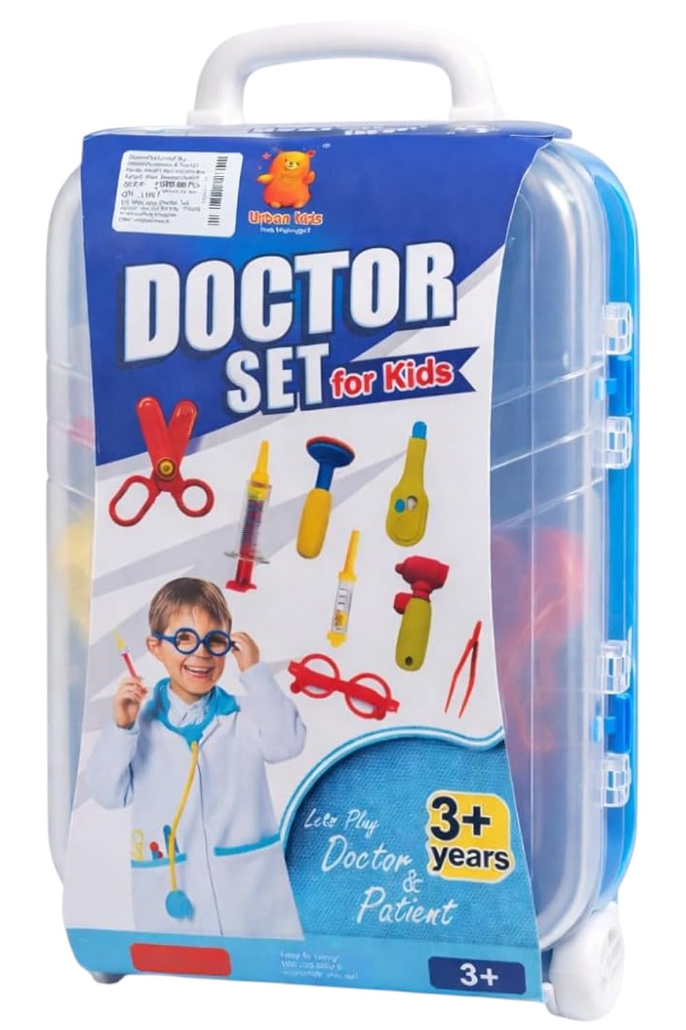 Kids Doctor Play Set with Carry Case, Children's Pretend Doctor Kit, Medical Toy Set with Accessories, Educational Role-Playing Toy for Boys and Girls (3+ Years)