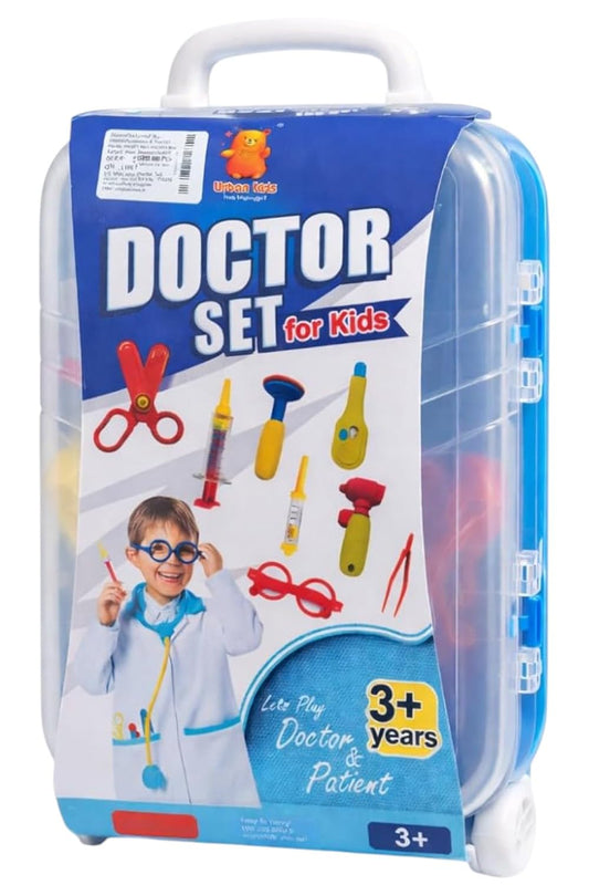 Kids Doctor Play Set with Carry Case, Children's Pretend Doctor Kit, Medical Toy Set with Accessories, Educational Role-Playing Toy for Boys and Girls (3+ Years)