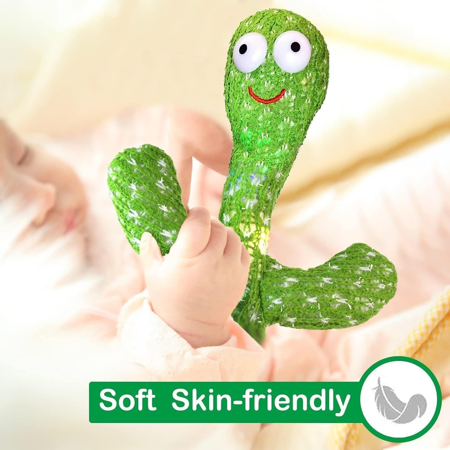 Talking Cactus Baby Toys for Kids Dancing Cactus Toys Can Sing Wriggle & Singing Recording Repeat What You Say Funny Education Toys for Children Playing Home Decor for Kids