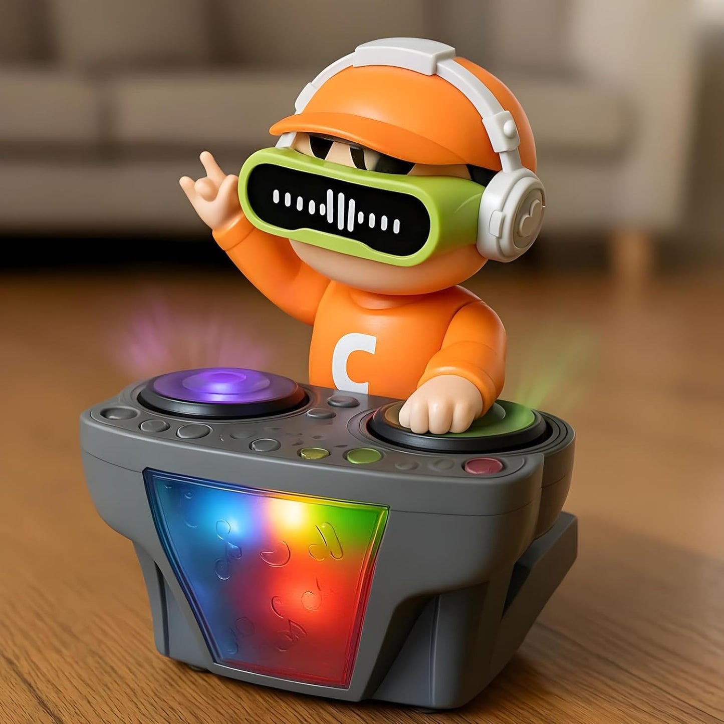 DJ Coco Musical Toy with LED Lights, Bump & Go Action, Moving Tyres, Sound Effects for Kids