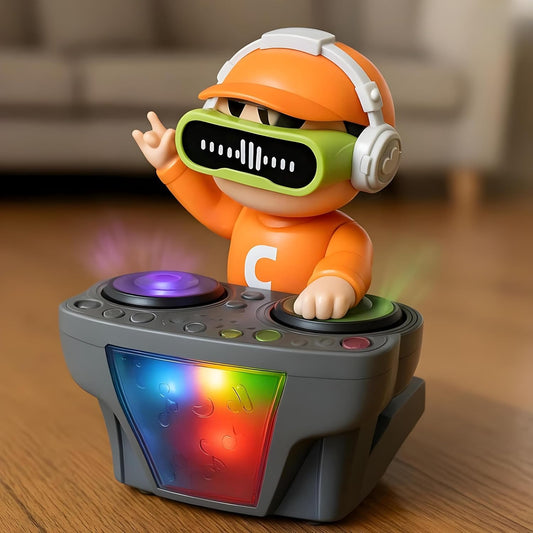 DJ Coco Musical Toy with LED Lights, Bump & Go Action, Moving Tyres, Sound Effects for Kids