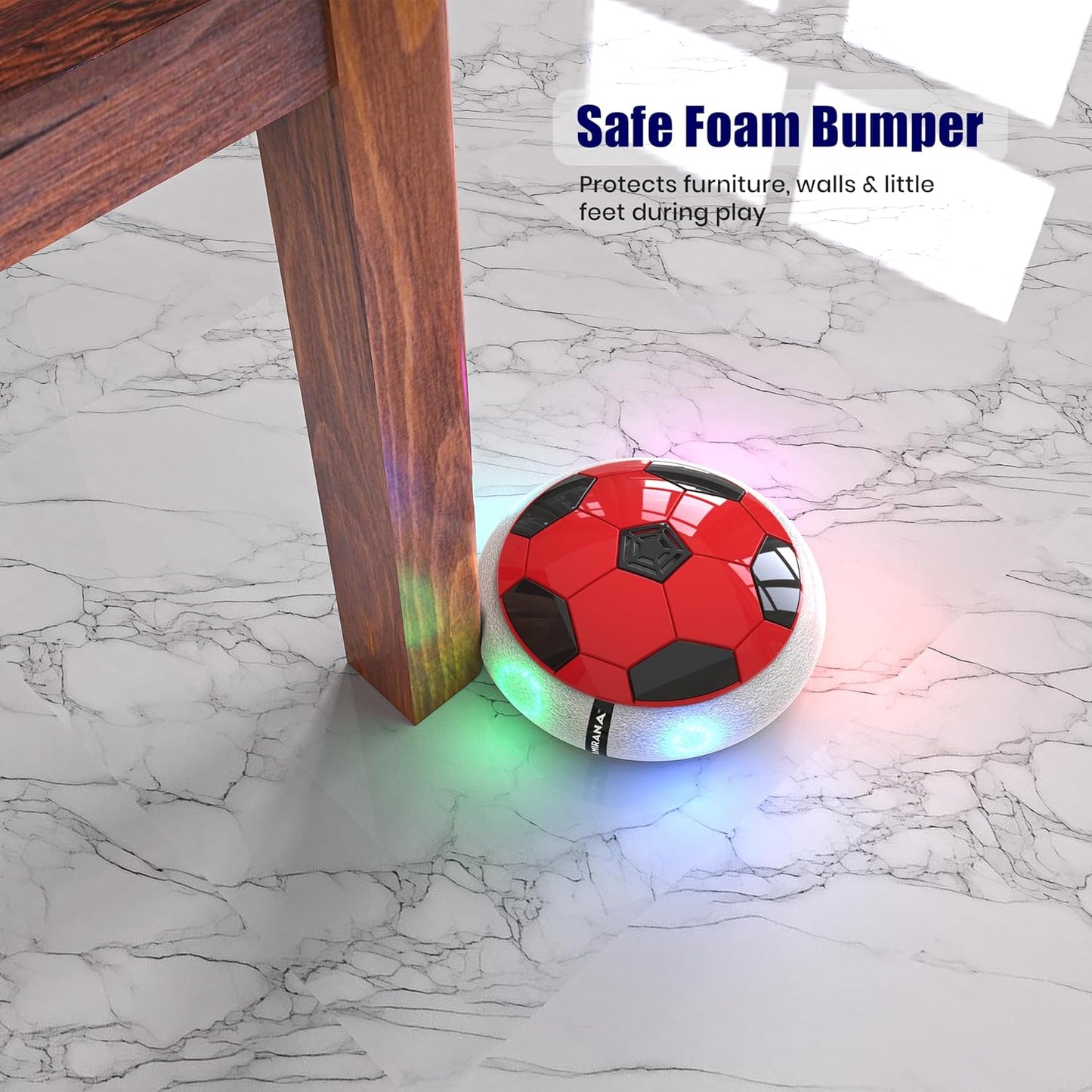 Hover Football Indoor Floating Hoverball Soccer | Air Football Smart | Made in India Fun Toy Best Gift for Kids Boys and Girls 2-10 Years